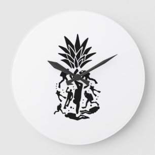 Reloj Redondo Grande Piña de buzos