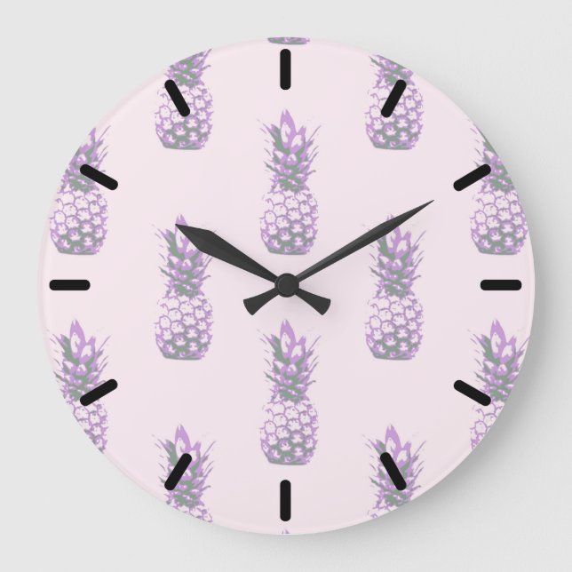 Reloj Redondo Grande Piña de Lilac (Anverso)