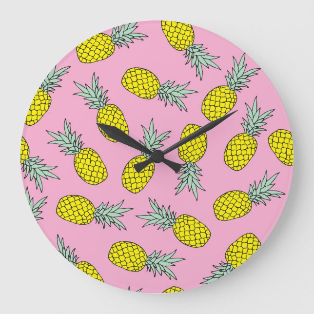Reloj Redondo Grande Piña de verano: Pérdida de fruta de época (Anverso)