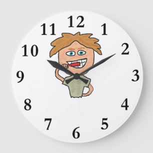 Reloj Redondo Grande Pincel de dientes
