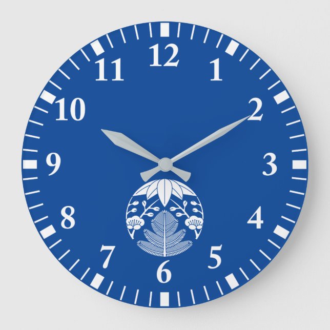 Reloj Redondo Grande Pine bamboo ume (Anverso)