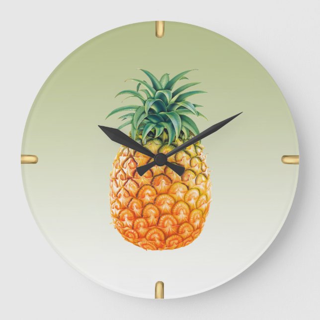 Reloj Redondo Grande Pineapple Princess (Anverso)