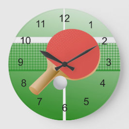 Reloj Redondo Grande Ping Pong Table Tennis Design Wall Clock