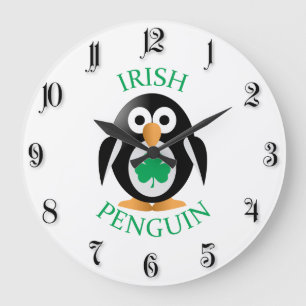 Reloj Redondo Grande Pingüino irlandés