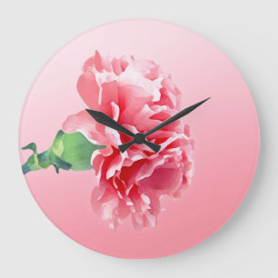 Reloj Redondo Grande Pink carnation