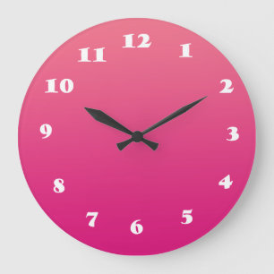 Reloj Redondo Grande Pink Round (Large) Wall Clock