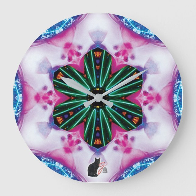 Reloj Redondo Grande Pinkie Kaleidoscope (Anverso)
