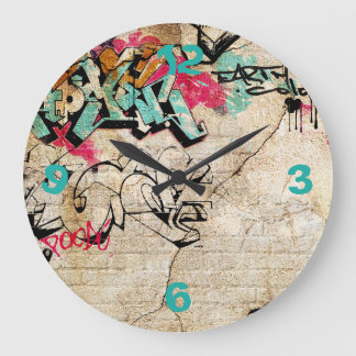 Reloj Redondo Grande Pintada con números
