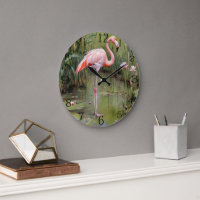Pintura De Aceite De Flamingo Rosa Y Láminas De Ag
