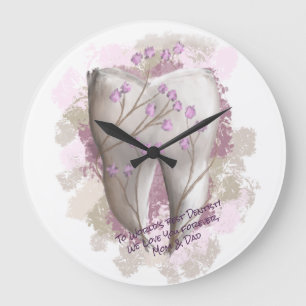 Reloj Redondo Grande Pintura dental. Dentista, Dental, Odontología. Reg