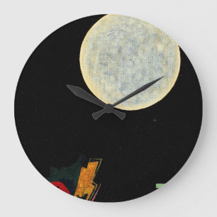 Reloj Redondo Grande Pintura nocturna de Wassily Kandinsky