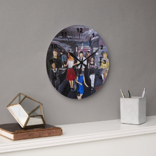 Reloj Redondo Grande Pintura sin control de Alfred Fox