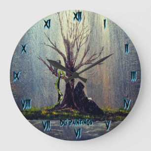 Reloj Redondo Grande Pinturas DG Reaper descansando