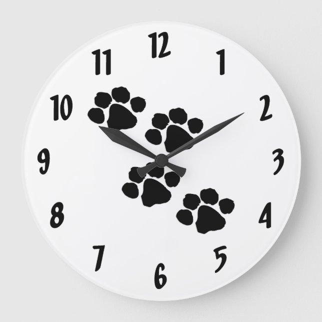 Reloj Redondo Grande Pinturas Para Amantes Animales (Anverso)