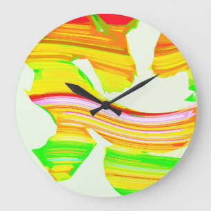 Reloj Redondo Grande Pinza arco iris