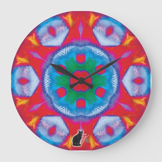 Reloj Redondo Grande Pippin Kaleidoscope (Anverso)