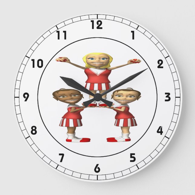 Reloj Redondo Grande Pirámide animadora (Anverso)