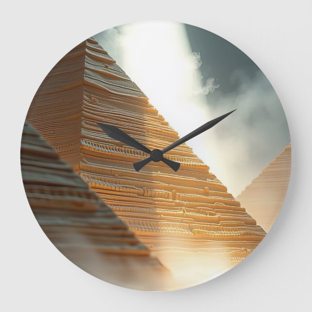 Reloj Redondo Grande Pirámides  (Anverso)
