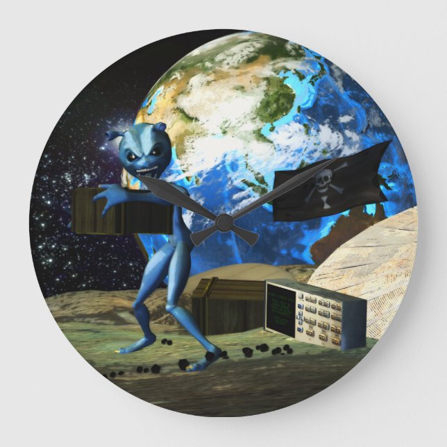 Reloj Redondo Grande Pirata del extranjero de la maternidad (Anverso)
