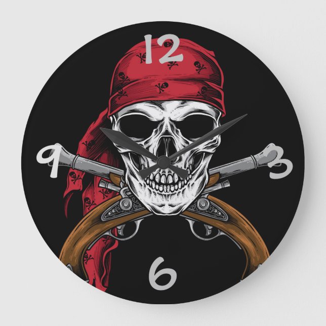 Reloj Redondo Grande Pirate Wall Clock (Anverso)