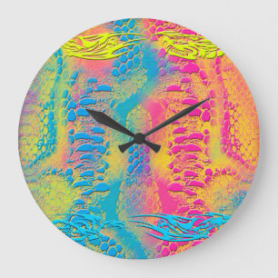 Reloj Redondo Grande PIRÓN - fractal decorativo moderno -
