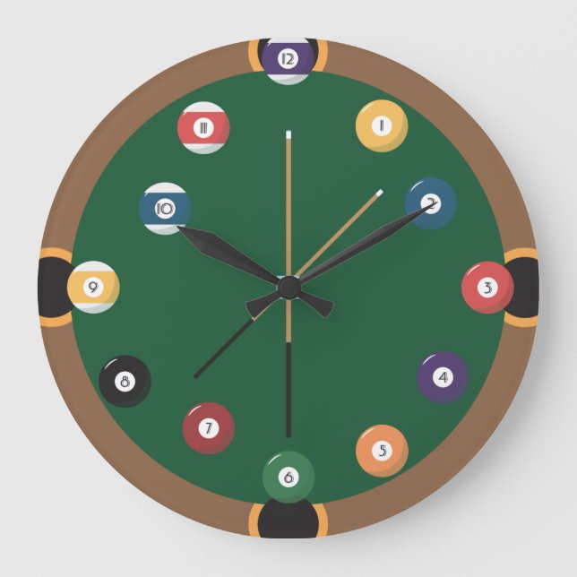 Reloj Redondo Grande Piscina (Anverso)
