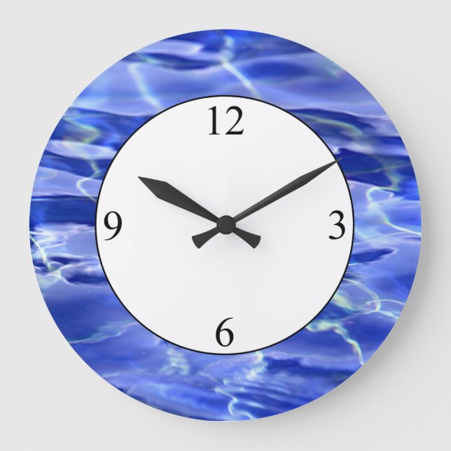 Reloj Redondo Grande Piscina (Anverso)