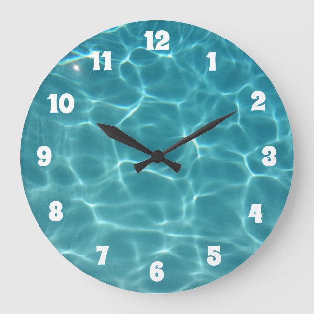 Reloj Redondo Grande Piscina (Anverso)