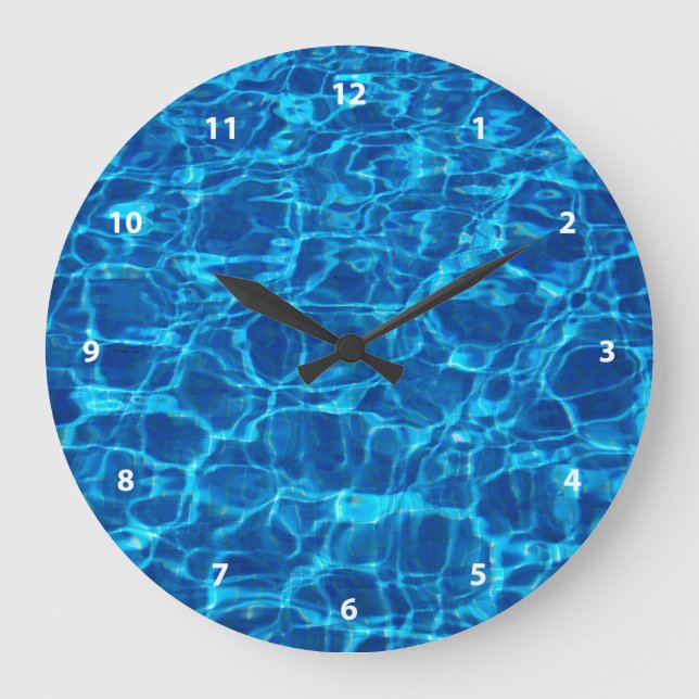 Reloj Redondo Grande Piscina (Anverso)