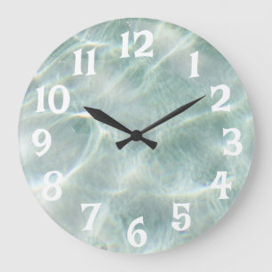 Reloj Redondo Grande Piscina Agua