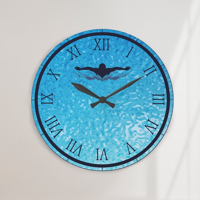 Reloj Redondo Grande Piscina Agua (Subido por el creador)