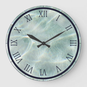 Reloj Redondo Grande Piscina Agua