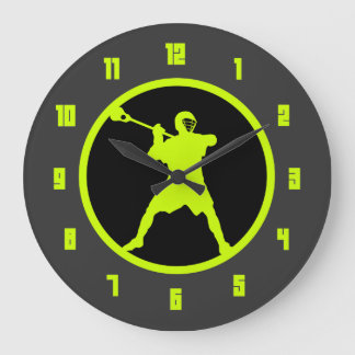 Reloj Redondo Grande Pistola de LaCrosse - verde