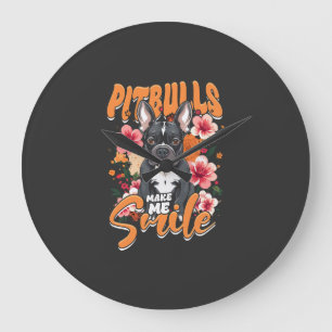 Reloj Redondo Grande Pitbull Pitbulls