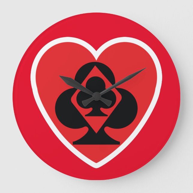 Reloj Redondo Grande Pixelat NUEVO POKER de Masanser (Anverso)