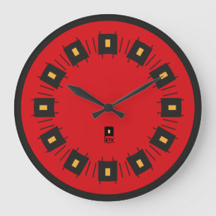 Reloj Redondo Grande PIXELAT PRIMERA SERIE LEX by Masanser