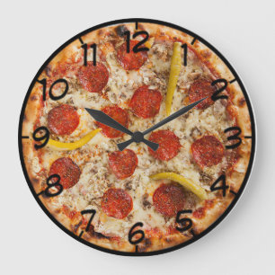 Reloj Redondo Grande Pizza