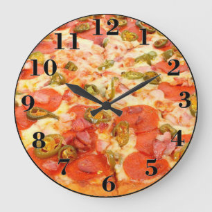 Reloj Redondo Grande Pizza