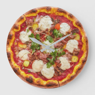 Reloj Redondo Grande Pizza Fugazza