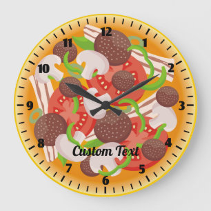 Reloj Redondo Grande Pizza Reloj Grande