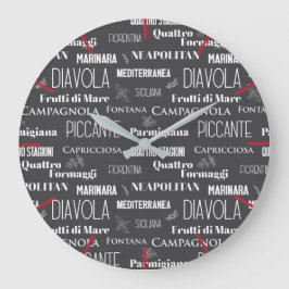 Reloj Redondo Grande Pizzería Trattoria Italiana Pizza Names Restaurant