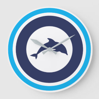Reloj Redondo Grande PJK 10.75" Round Acrylic Wall Clock / dolphin