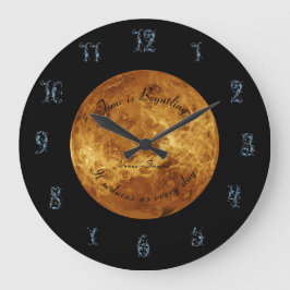 Reloj Redondo Grande Planeta Venus Astronomía Taurus Nueva Era