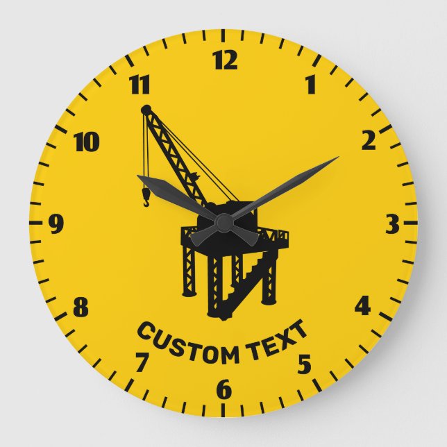 Reloj Redondo Grande Plataforma de construcción (Anverso)