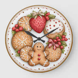 Reloj Redondo Grande Plato de Galletas