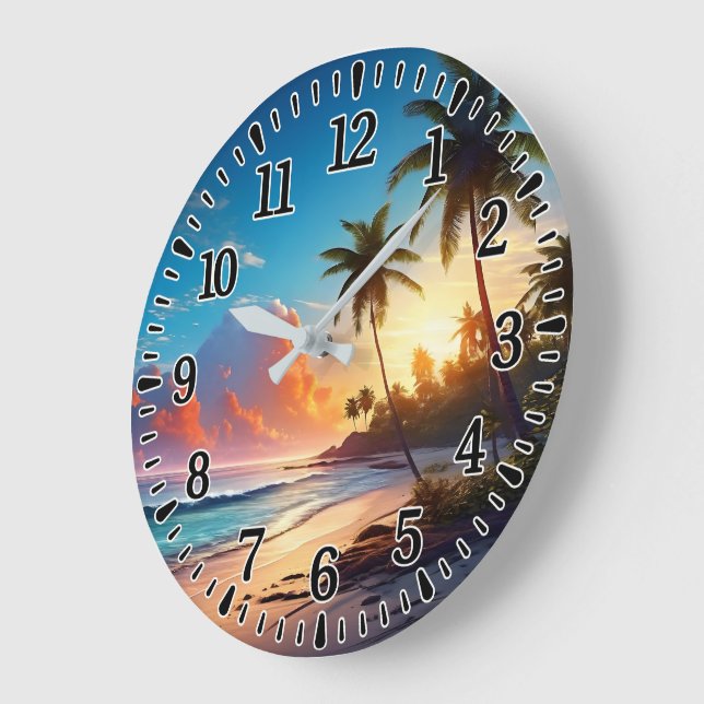 Reloj Redondo Grande Playa  (Ángulo)