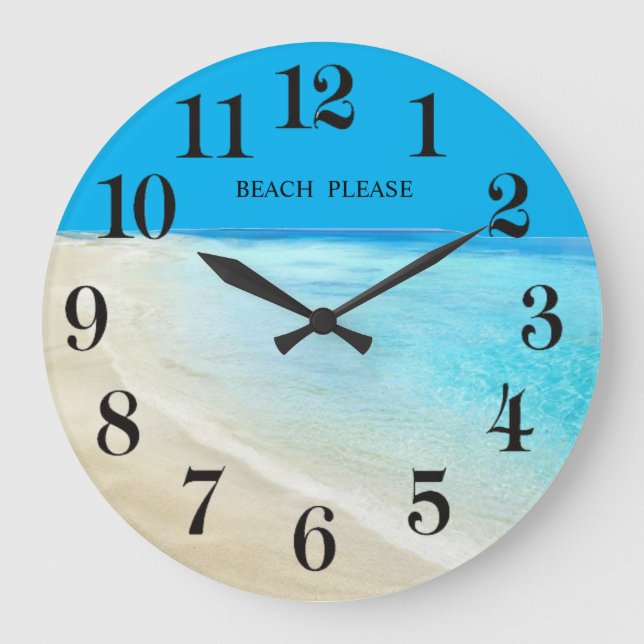 Reloj Redondo Grande Playa (Anverso)