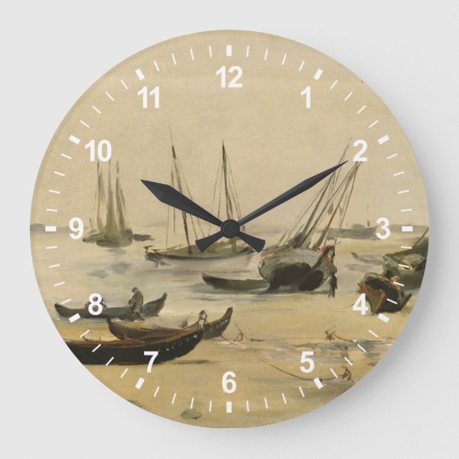 Reloj Redondo Grande Playa de Eduardo Manet el |, marea baja (Anverso)