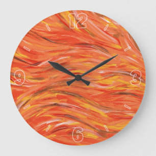 Reloj Redondo Grande Playful Energy and Passion Original Abstract Art