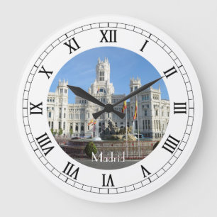 Reloj Redondo Grande Plaza de Cibeles, Madrid Wall Clock